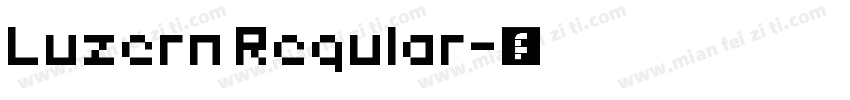 Luzern Regular字体转换